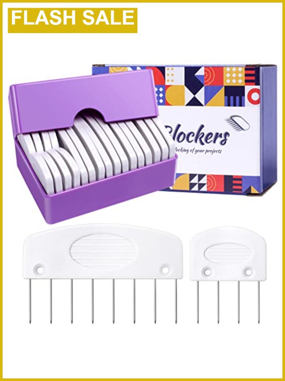 20pc Knit Blocking Combs Kit Plastic Blockers for Knitting Crochet